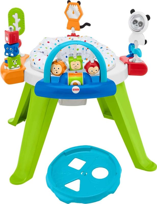 Photo 1 of 
Fisher-Price Baby to Toddler Toy 3-In-1 Spin & Sort Activity Center and Play Table with Playmat and 10+ Activities, Retro Roar