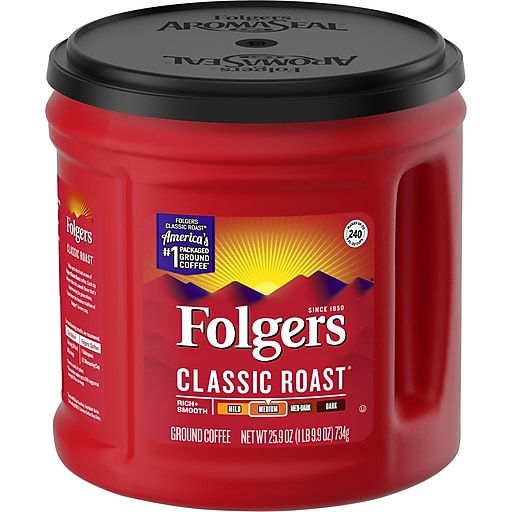 Photo 1 of *SQUISHED BINS//BB 10-07-2025**** FOL30407CT 25.9 Oz Classic Roast Ground Coffee, Medium - Pack of 6
