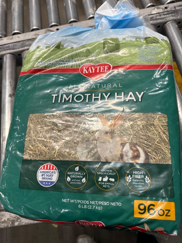 Photo 2 of **BEST BY 04/07/26 NON REFUNDABLE**
Kaytee All Natural Timothy Hay for Guinea Pigs, Rabbits & Other Small Animals, 6 Pound