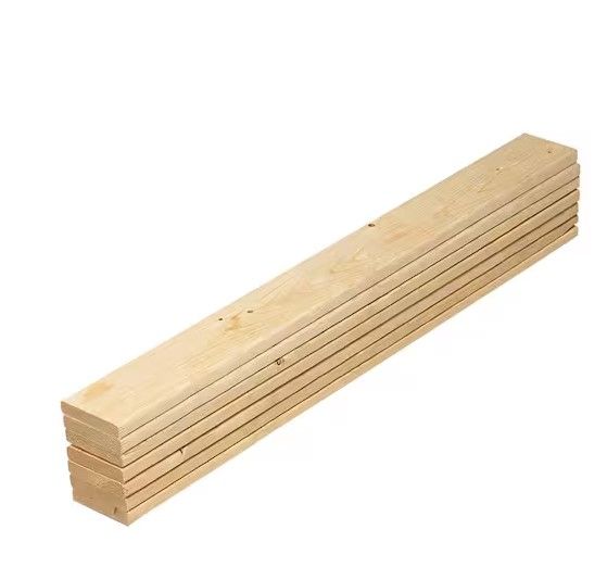 Photo 1 of 1 in. x 4 in. x 5 ft. Pine Queen Bed Slat Board (7-Pack)
