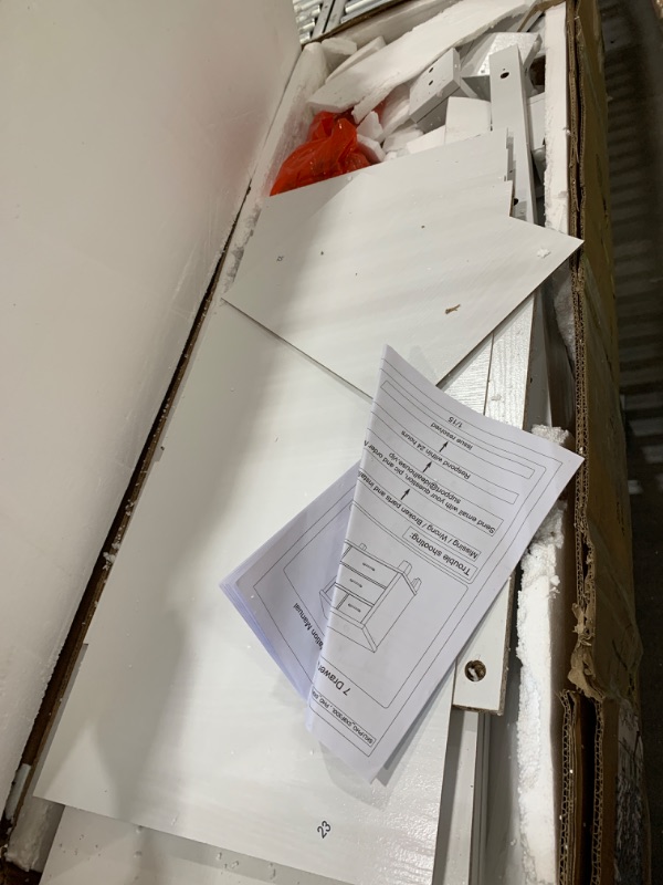 Photo 1 of * DAMAGED* PARTS ONLY SEE PHOTOS* IDEALHOUSE Dresser for Bedroom with 7 Drawers, Modern Chest of Drawers Closet with Metal Handle, Wooden Dresser Organizer, for Bedroom, Living Room, White
