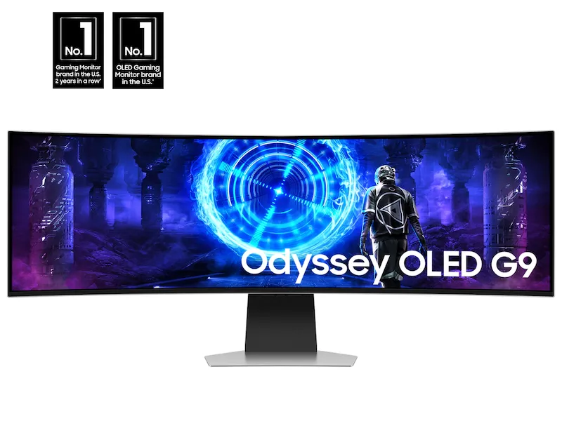 Photo 1 of  Samsung’s 49" Odyssey OLED G9 (G95SD) Monitor elevates the gaming experience, with OLED technology for a wider color spectrum and vibrant images.