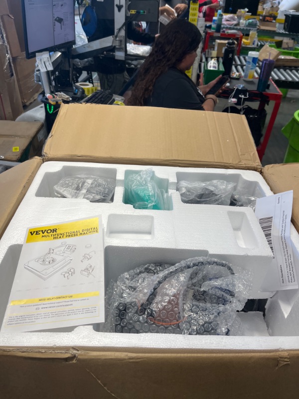 Photo 1 of ***Parts Only***VEVOR 5 in 1 Heat Press-15x15 Inch Heat Press Machine with Tumbler Press Hat Press,360° Rotation Swing-Away Digital Control Multifunction for T-Shirts, Tumblers,Mugs,Hats, Plates