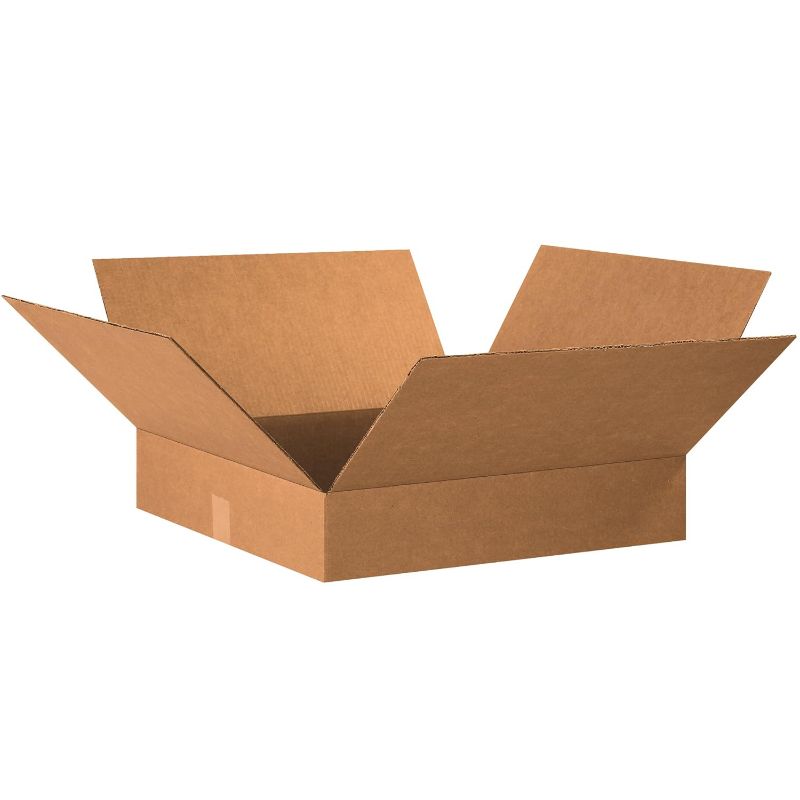 Photo 1 of 100pack 18x12x2 carboard boxes