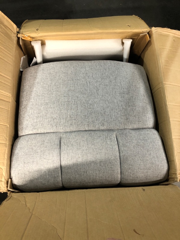 Photo 3 of (BOX 1 OF 2) YITAHOME Oversized Recliner for Big and Tall Seniors, 270° Swivel Glider Rocker Recliner with Heat and Massage for Living Room, Theater Seating Single Sofa, 2 Cup Holders, Remote Control, Gray