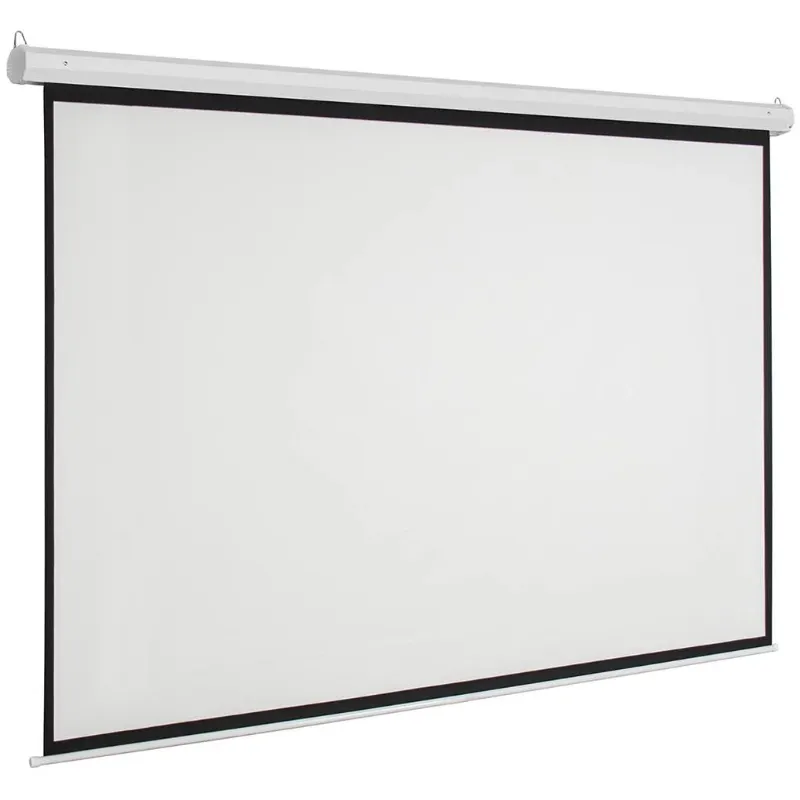 Photo 1 of 92 inch 16:9 Electric Motorized Projector Projection Screen Remote Control Home Office Projection Screen
