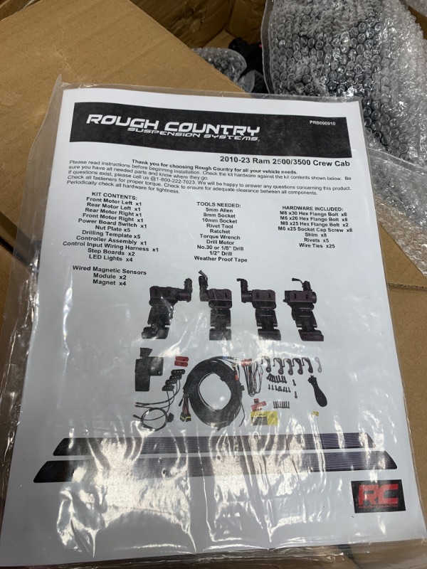 Photo 2 of **MISSING THE BOARDS/THIS IS ONLY THE PARTS TO ATTACH THE BOARDS***** rough country ram 2500/3500 crew cab running boards (10-24) power suspension systems