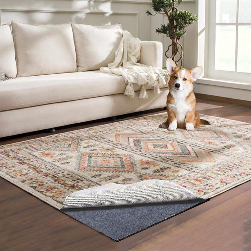 Photo 1 of ***USED - DIRTY - NO PACKAGING***
Waterproof Rug Pad, 10x14 ft Area Rug Non-Slip Carpet Pad, Non-Slip Rug Pads for All Floors and Finishes, Felt Pad for Hardwood Floors, Keeps Carpets in Place Soft and Safe