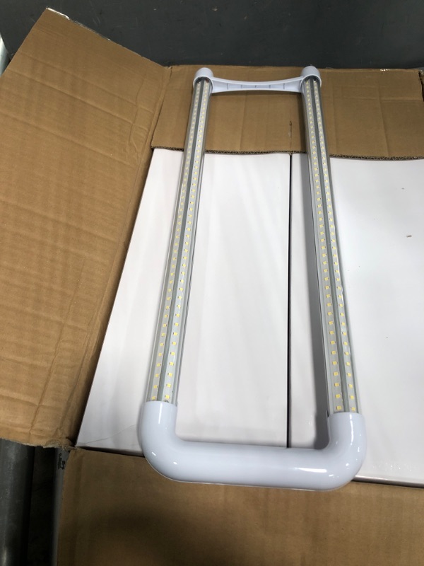 Photo 2 of 10 Pack 25W U Bend LED Tube Light T8 (60W Equivalent), V Shape, High Output 3375 LM 5000K Daylight,Medium Bi-Pin Base, Fluorescent Tubes Replacement, Ballast Bypass