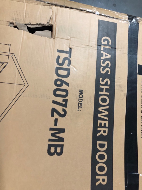 Photo 6 of ***PALLETIZED ITEM - TRUCK/TRAILER PICKUP ONLY - PREVIOUSLY OPENED - LIKELY MISSING PARTS***
GETPRO Shower Door 56-60 in. W x 72 in. H Semi-Frameless Double Sliding Glass Shower Doors, Bypass Glass Door for Walk-in Shower with 5/16 inch Tempered Glass Mat