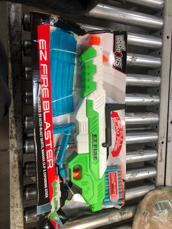 Photo 2 of Air Warriors: EZ Fire Blaster - Rifle Dart Blaster, 20 Accu-Blast Darts & Banana Clip, EZ Shot Technology, Shotts Up to 80ft, Kids Toy, Ages 6+