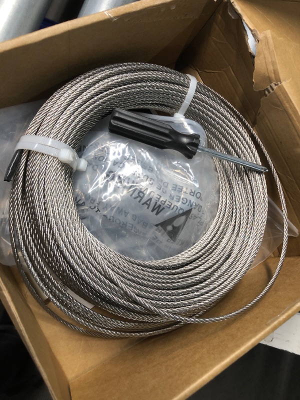 Photo 3 of **MISSING HARDWARE** Acemaker Wire Trellis for Climbing Plants Outdoor, 30 Sets Wall Wire Trellis Kit with 1/8in x 150ft Wire Ropes, T316 Stainless Steel Cable Trellis Kit Espalier Trellis System