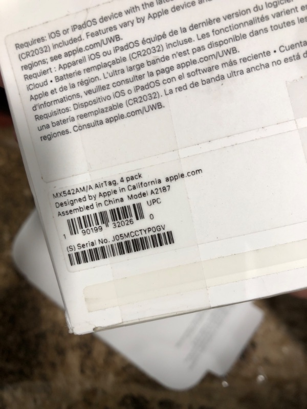 Photo 1 of Apple AirTag, 4-pack