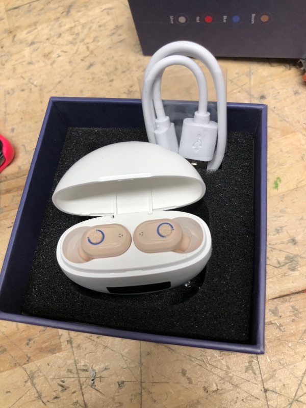 Photo 2 of *****DIRTY , ONLY ONE VOLUME DOESNT WORK PROPERLY **** Digital Rechargeable Hearing Aids For Seniors And Adults With Noise Canceling, Hearing Amplifiers For Elderly, OTC Invisible In Ear Hearing aids For Hearing Loss, Sound Amplifiers Hearing Assistive De