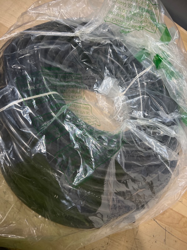 Photo 2 of ? inch Self Sinking Aeration Hose,100 feet Weighted Pond Aerator Hose with 4 Copper Menders and 8 Stainless Steel Hose Clamps, Air Pump Tubing for Pond Aquaculture and Lake Garden Aeration(Black)