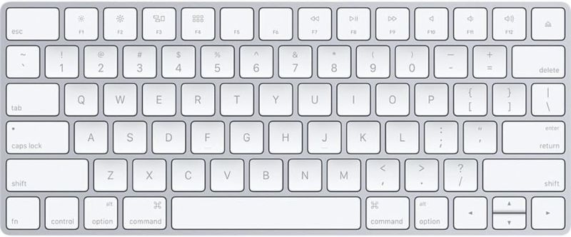 Photo 1 of Apple Magic Keyboard with Touch ID: Wireless, Bluetooth, Rechargeable. Works with Mac Computers with Apple Silicon; US English - White Keys