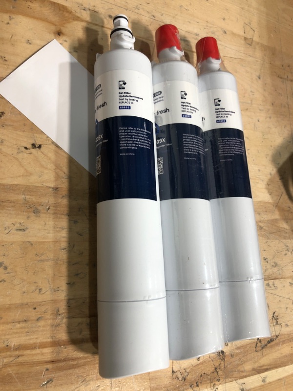 Photo 2 of **Only Two** GLACIER FRESH Replacement for RPWFE, RPWF (Built-in CHIP) Refrigerator Water Filter, Compatible with GFE28GYNFS, GFE28GELDS, PFE28KELDS, PFE28KYNFS, GFD28GELDS, PWE23KELDS, PWE23KMKES, 3 Pack