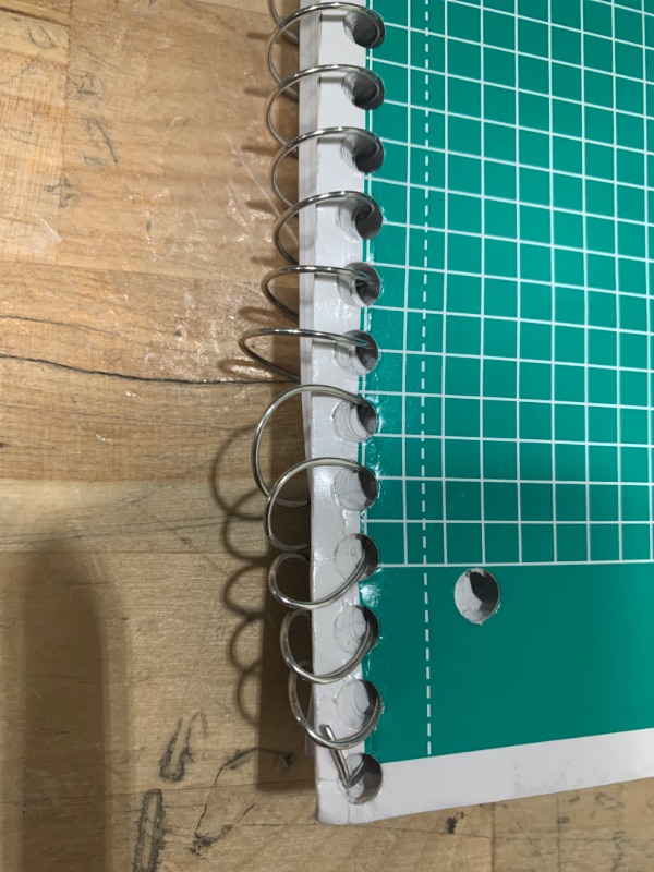 Photo 3 of ** SEE PHOTOS FOR DAMAGE ** Mead Spiral Notebook, 1-Subject, Graph Ruled Paper, 7-1/2" x 10-1/2", 100 Sheets, Green (05676AC5)