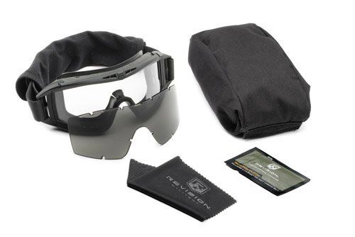 Photo 1 of *Opened Box* Revision Desert Locust Military Goggle System, Black W/ Clear & : 4-0309-9504