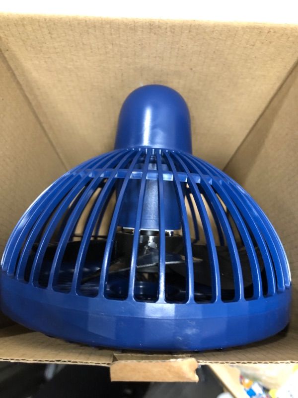 Photo 2 of **BLUE NOT PINK**
RESENGO Portable Table Fan, 10'' High Rechargeable Folding Desk Fan with 4 Speeds Adjustable Height & Head