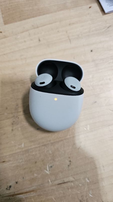 Photo 2 of **Right Ear  IS NON FUNCTIONAL**USED**
Google Pixel Buds Pro - Noise Canceling Earbuds - Up to 31 Hour Battery Life with Charging Case - Bluetooth Headphones - Compatible with Android - Fog