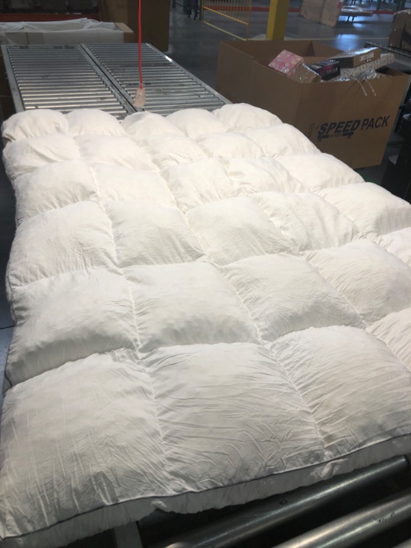 Photo 2 of (READ FULL POST) Extra Thick Mattress Topper Queen Size, Pillow Top with Breathable Soft Shredded Memory Foam Filling Mattress Pad, Non-Slip Design, 4 Elastic Straps for Enhanced Comfort and Stability