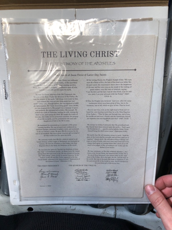 Photo 1 of (READ FULL POST) ESSEN Life Christian Art Set, Bible Wall Art Jesus Poster Religious wall decor The Family Proclamation, The Living Christ, The Restoration, Articles of Faith (8" x 10" Unframed, Set of 4 (A))