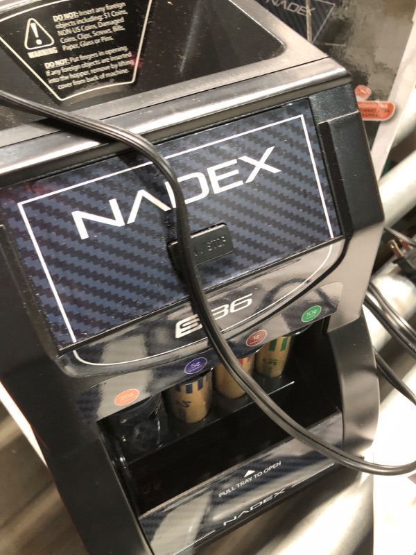 Photo 2 of **POWERS ON** Nadex 36S Automatic Coin Sorter