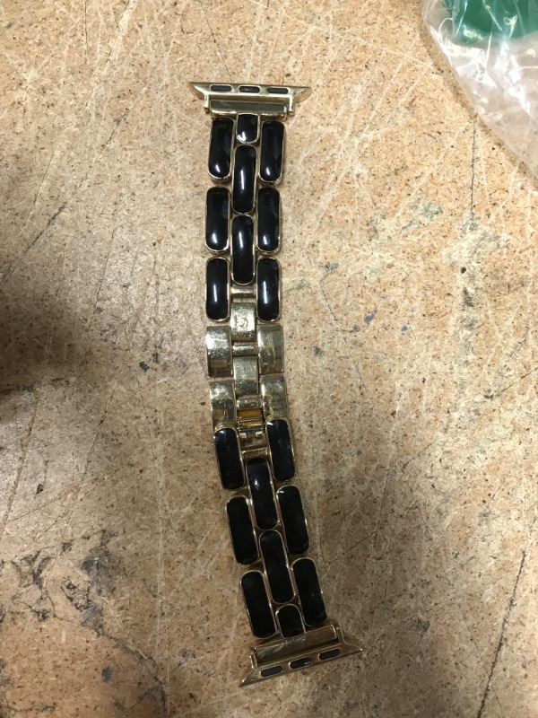 Photo 2 of Anne Klein Fashion Chain Bracelet for Apple Watch, Secure, Adjustable, Apple Watch Replacement Band, Fits Most Wrists, Gold-Tone, 38/40/41mm, Bracelet