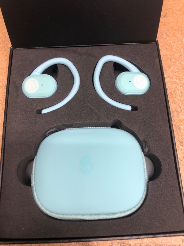 Photo 2 of (PREV USED)Skullcandy Push Ultra True Wireless Earbud Headphones (Bleached Blue)