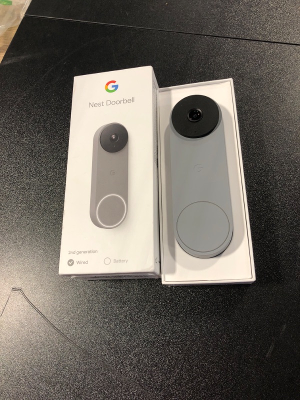 Photo 3 of Google Nest Doorbell - (Wired, 2nd Gen) - Wired Video Doorbell Camera - Doorbell Security Camera - Ash