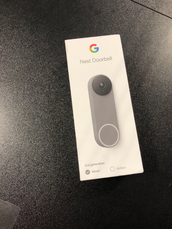 Photo 2 of Google Nest Doorbell - (Wired, 2nd Gen) - Wired Video Doorbell Camera - Doorbell Security Camera - Ash