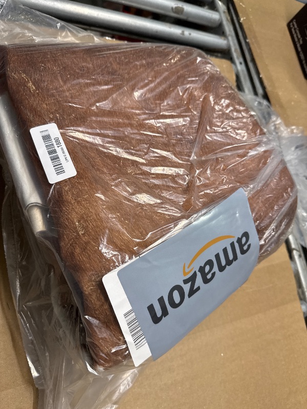 Photo 1 of Amearea Faux Cow Hide Rug Large, Premium Western Home Decor Cow Print Rugs for Living Room, Faux Leather Animal Cowhide Bedroom Carpet, Dining Traditional Cow Pattern Stuff Carpet, Khaki 7×6.2 Feet