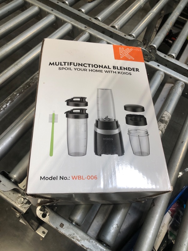 Photo 2 of KOIOS Blender for Smoothies, 1000W Personal Blender and Grinder Combo for Kitchen with 2x27oz Portable Smoothie Cups with To-Go Lids 12oz Coffee Cup with Seal Cover Non-BPA for Baby Food, Ice Drinks