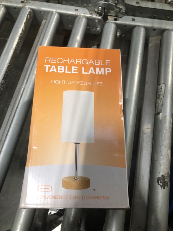 Photo 1 of LED Rechargeable Cordless Table Lamp, Touch Control,Low Battery Reminder, 5000mAh Battery Powered, Portable Desk Lamp, Stepless Dimming Light for Bedroom, Restaurants, Offices, Cafe?Black?