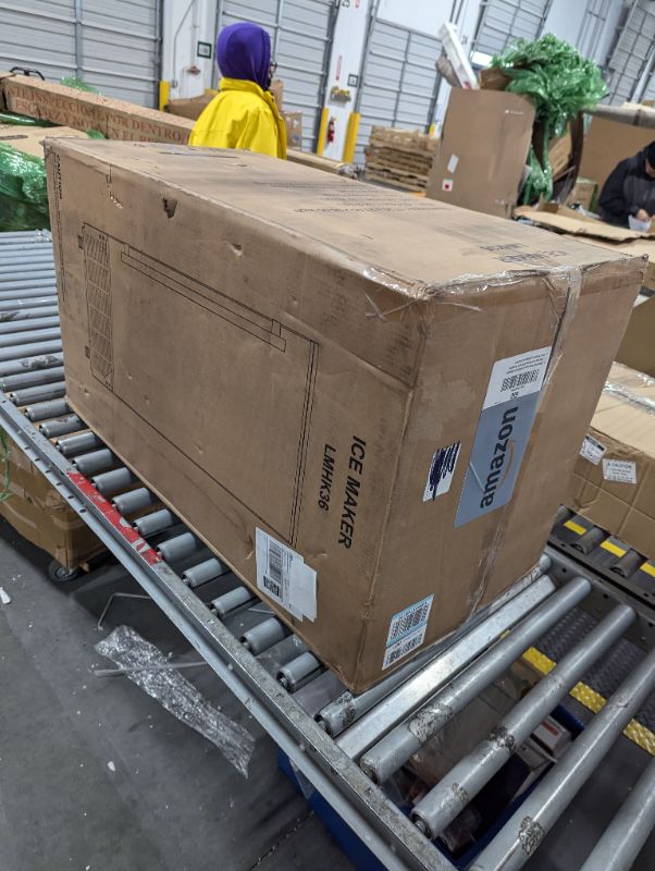 Photo 1 of Under Counter Ice Maker Machine Commercial - 120LBS/24H with 30lbs Ice Storage Bucket & Reversible Door, Built-in Freestanding Ice Machine, Automatic Cleaning/24 Hours Timer, For Home & Commercial Use