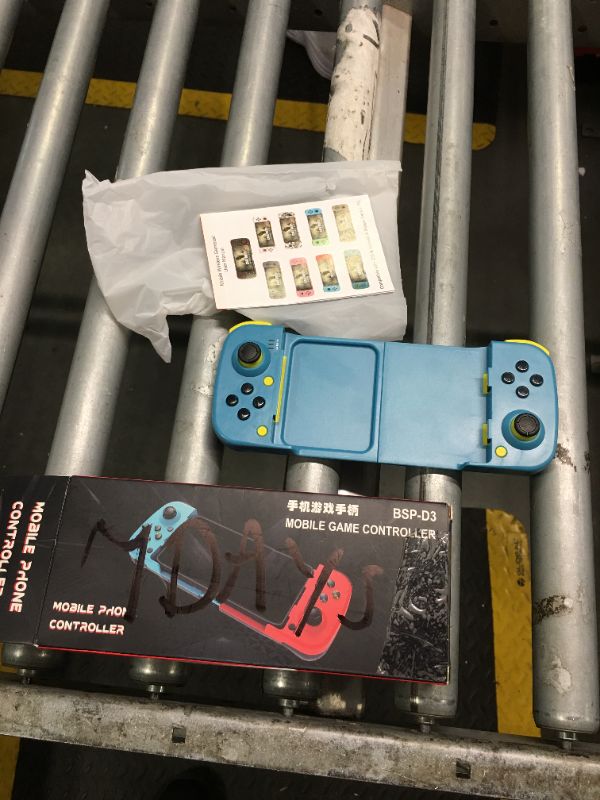 Photo 2 of ***no USB cable*** Megadream Mobile Game Controller Gamepad for iPhone iOS Android PC: Works with iPhone 16/15/14/13/12/11, iPad, Samsung Galaxy, TCL, Tablet, Call of Duty, Apex Legends - Directly Play (Blue)