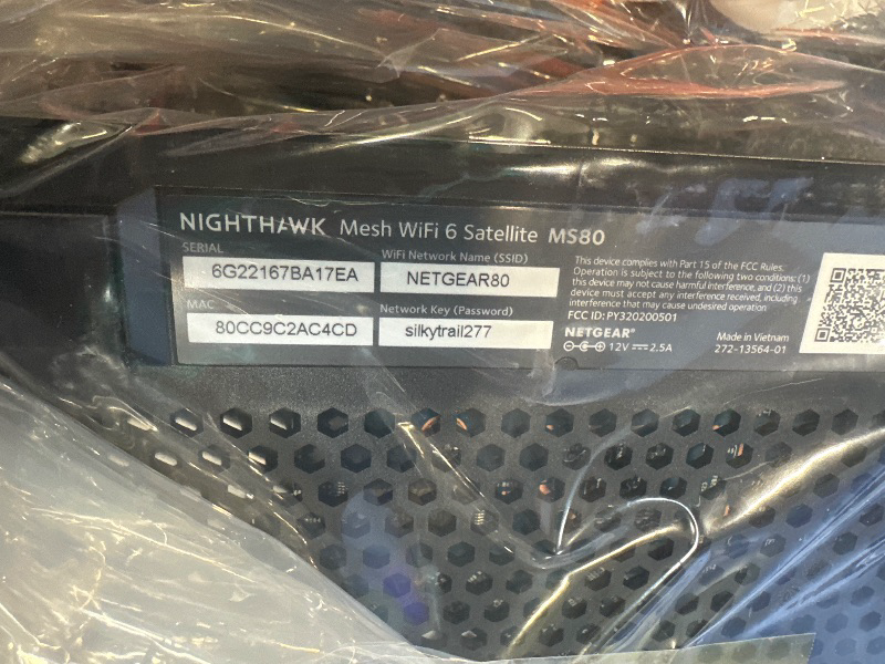 Photo 4 of ***unknown if user manual in the box*** NETGEAR Nighthawk Tri-Band Whole Home Mesh WiFi 6 Add-on Satellite (MS80) – add up to 2,250 sq. ft. of Coverage