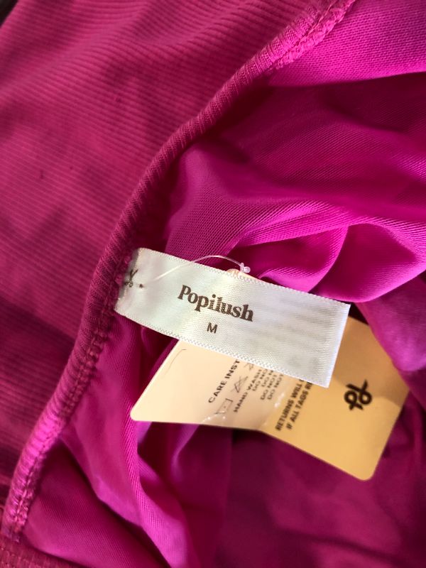 Photo 1 of ***MEDIUM SIZE*** Popilush Summer Maxi Dress for Women - Cocktail Shapewear Dresses Built-in Bra Adjustable Straps Vacation Long Slip Pink