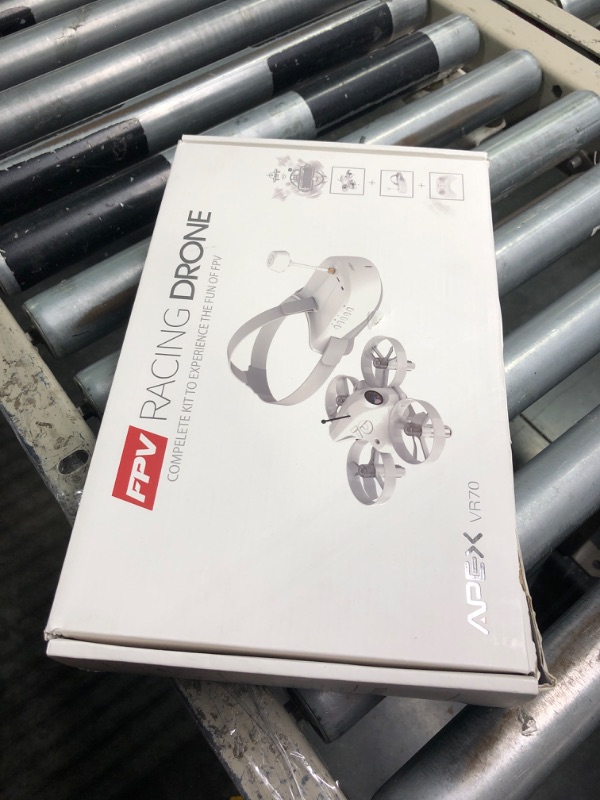 Photo 1 of APEX VR70 FPV Drone Kit, First-Person View with Goggles, Brushed Racing for Beginners Super-Wide 120° FPV, Low-Latency 5.8G Transmission, Drop-resistant, Suitable Novice Practice Drones