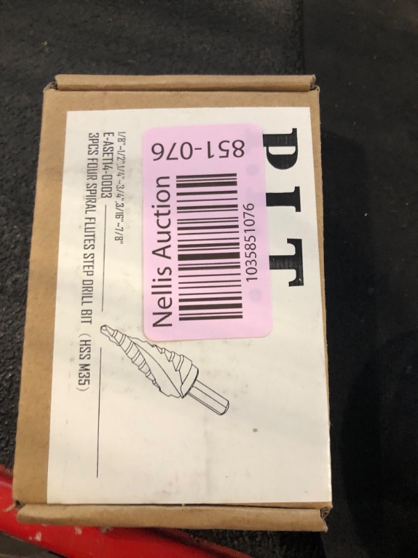 Photo 1 of P.I.T. M35 Cobalt Step Drill Bit for Metal (Pro Max), Spiral Flute Unibit Step Drill Bit 1/8"-7/8"(34 Step) Impact Ready Wear-Resistant TiAlN Coated,1/4" Hex Shank for Metal, Stainless Steel, Aluminum