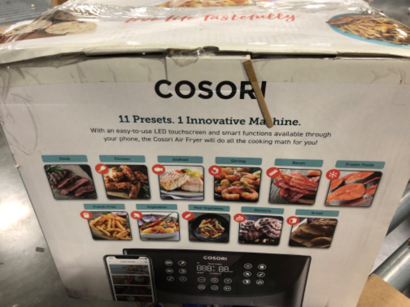 Photo 1 of COSORI Pro Gen 2 Air Fryer 5.8QT, Upgraded Version with Stable Performance & Sleek New Look, 13 One Touch Functions, 100 Paper & 1100 Online Recipes, Dishwasher-Safe Detachable Square Basket, Black