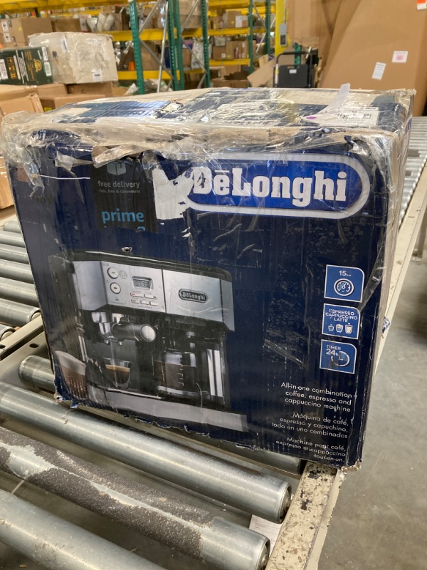 Photo 2 of ****VERY USED****De'Longhi BCO432 Combination Pump Espresso and 10c Drip Coffee Machine with Advanced Cappuccino System, Medium, Black/Stainless Steel