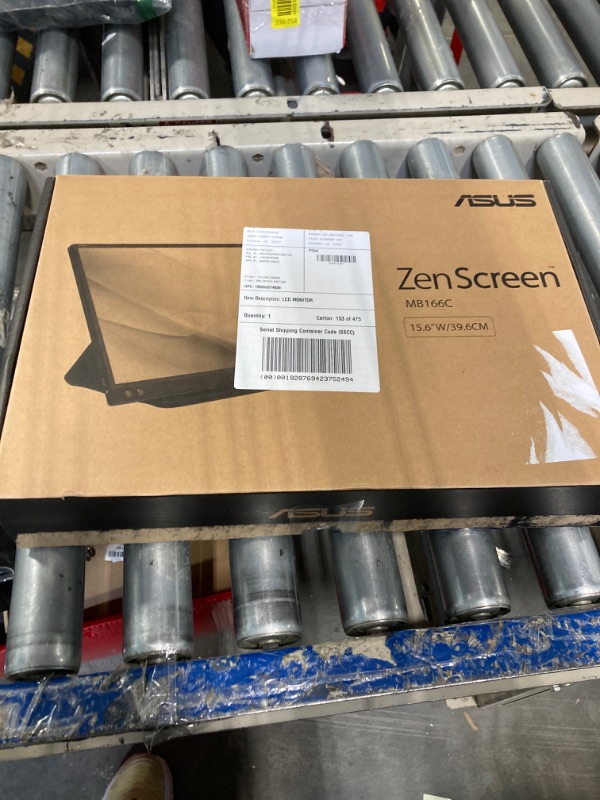 Photo 2 of ***USED****ASUS ZenScreen 15.6” 1080P Portable USB Monitor (MB166C) - Full HD, IPS, USB Type-C, , Tripod Mountable, Anti-Glare Surface, Protective Sleeve, 3-Year Warranty