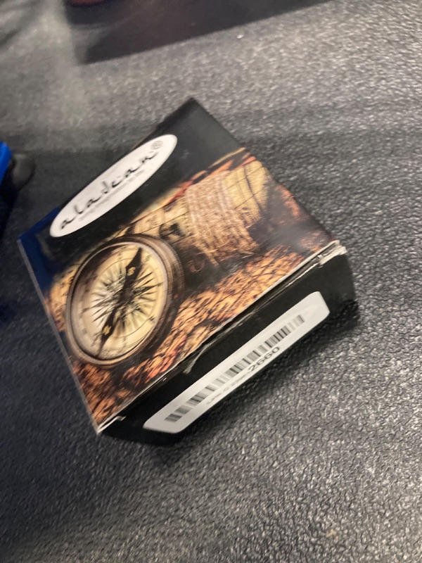 Photo 2 of ALADEAN Trust in The Lord with All Your Heart -Proverbs 3: 5-6 Quote Engraved Compass with Wood Box, Inspirational Gift, Baptism 2024 Graduation Day, (1 Trust in The Lord Compass)