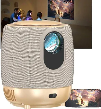 Photo 1 of 2024 New 4K Mini Projector 350 ANSI, Motorized focus, 4K Supported, Android TV, Ultra-low Latency of 0.1S, Keystone & 40% Zoom, 200" Display, Home Theater, Compatible W iOS/Android/HDMI/Win/PS5/TV