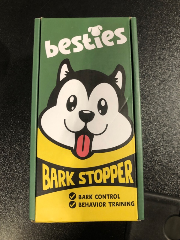 Photo 1 of BESTIES Dog Bark Deterrent Device, Dog Training Tool, Anti Bark Device for Dogs, Barking Silencer Indoor & Outdoor, Rechargeable, Alternative to Anti Bark Collar, BARK Stopper V1