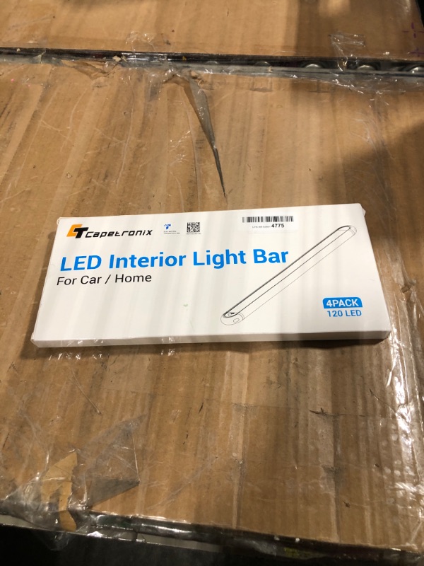 Photo 2 of 12v LED Interior Light Bar?CT CAPETRONIX 120LEDs 1500LM 8W DC 12 Volt led Strip Lights with ON/Off Switch?for Enclosed Cargo Trailer