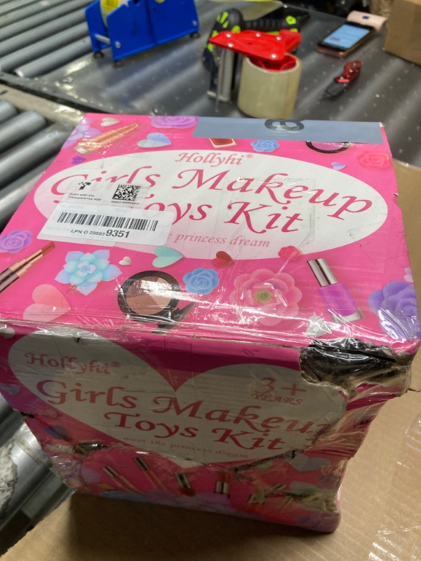 Photo 1 of Hollyhi 59 Pcs Kids Makeup Kit for Girl, Washable Play Makeup Toys Set for Dress Up, Pretend Beauty Vanity Set with Cosmetic Case Birthday Toys for Girls 3 4 5 6 7 8 9 10 11 12 Year Old Kids Toddlers