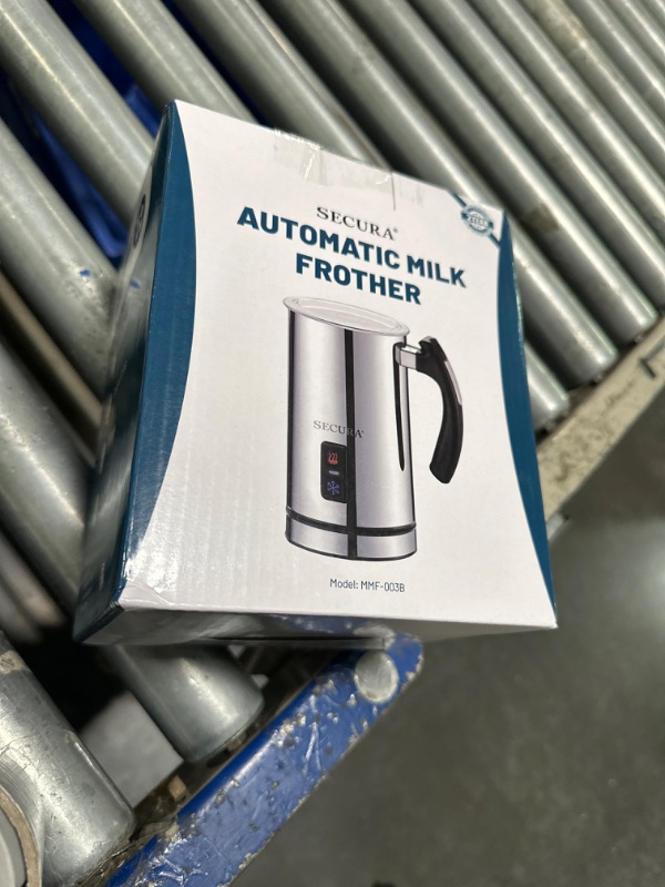 Photo 2 of Secura Electric Milk Frother, Automatic Milk Steamer Warm or Cold Foam Maker for Coffee, Cappuccino, Latte, Stainless Steel Milk Warmer with Strix Temperature Controls
